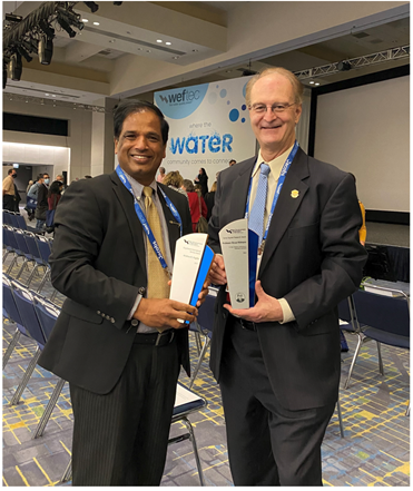 Dr. Krishna R. Pagilla pictured with Dr. Bruce Rittman